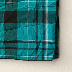 AQUA GREEN CHECKED SCARF