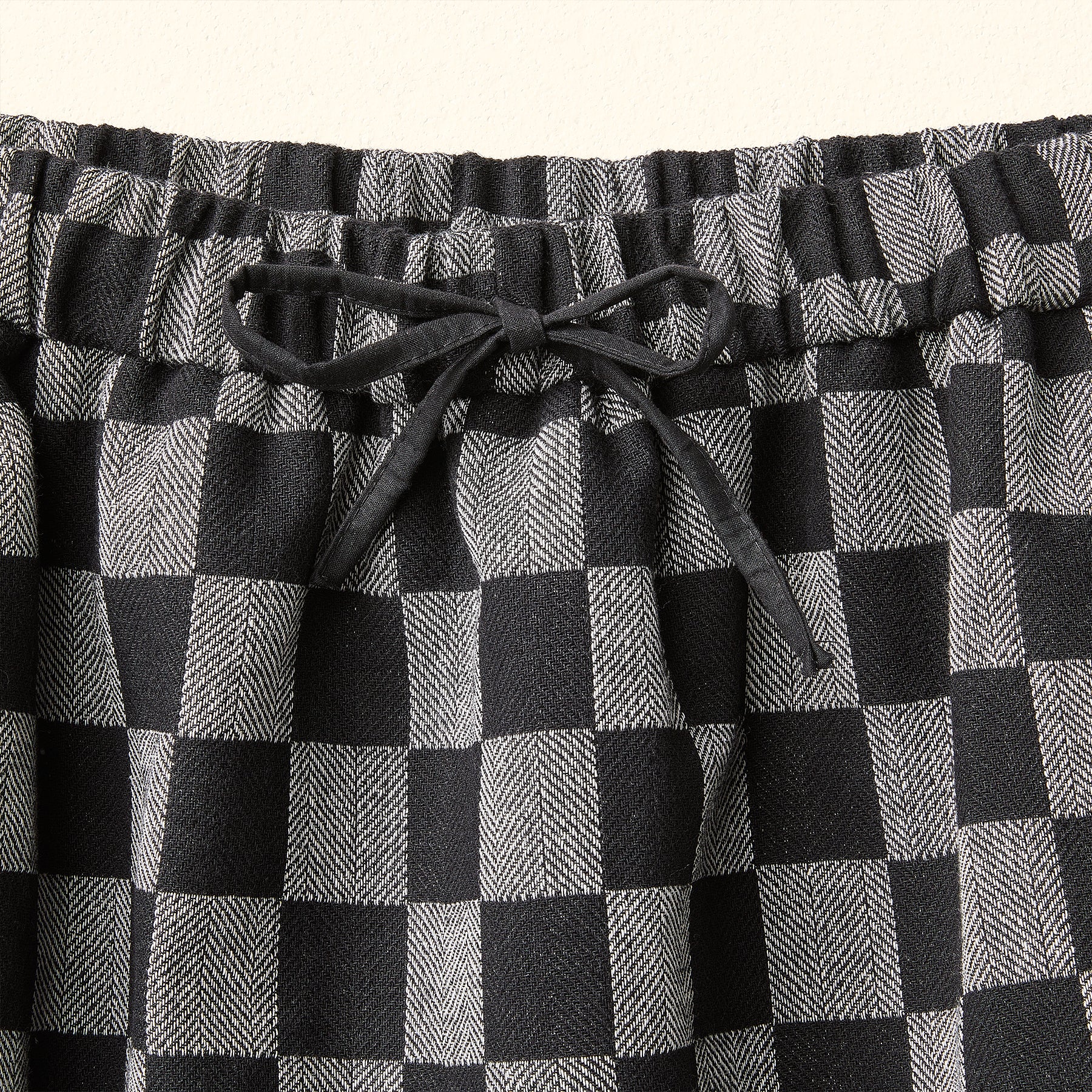 LONG CHECKERED SKIRT WITH SPLIT