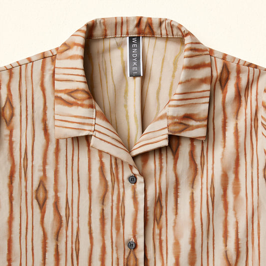 SHIRT WITH BARK PATTERN