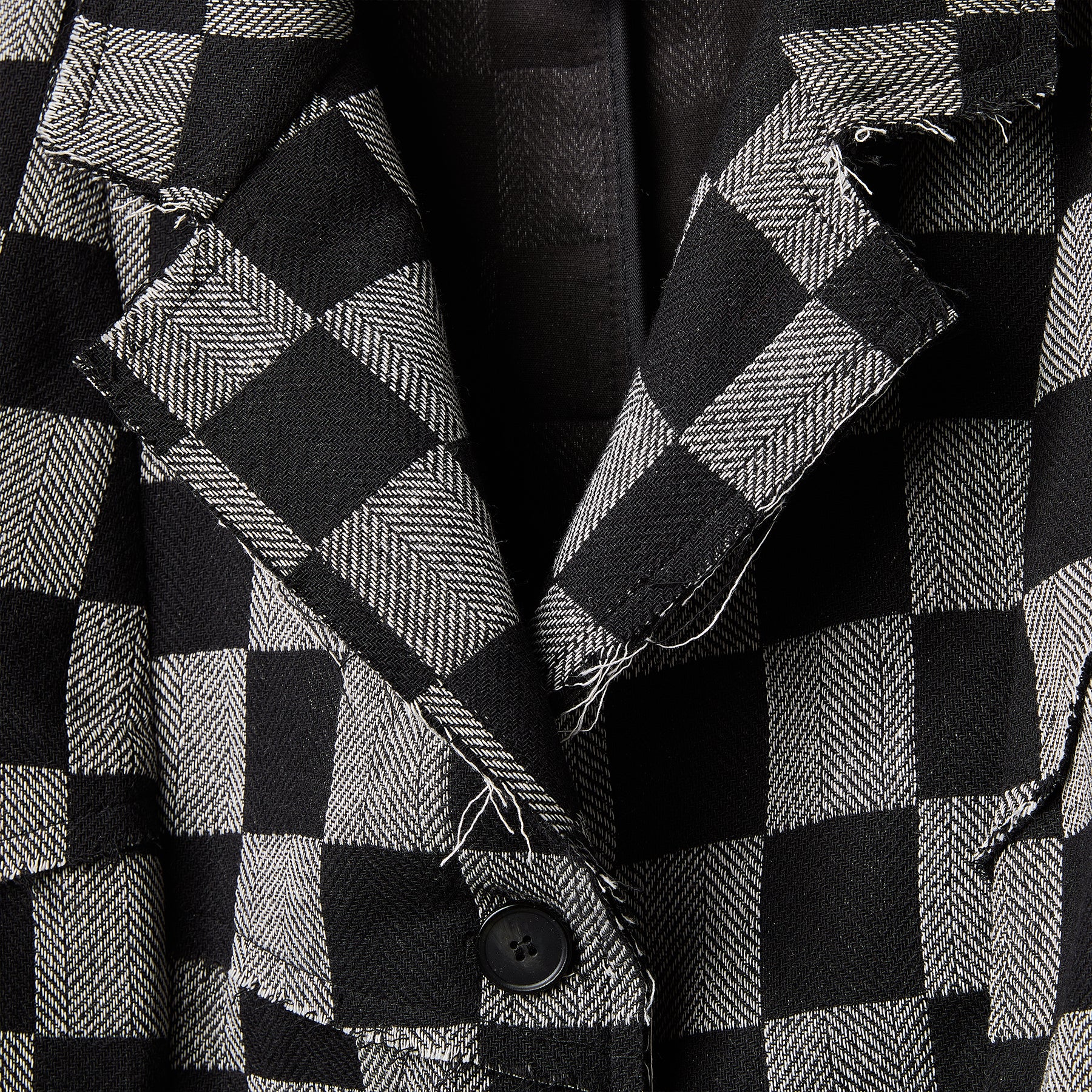 RAW CUT CHECKED JACKET