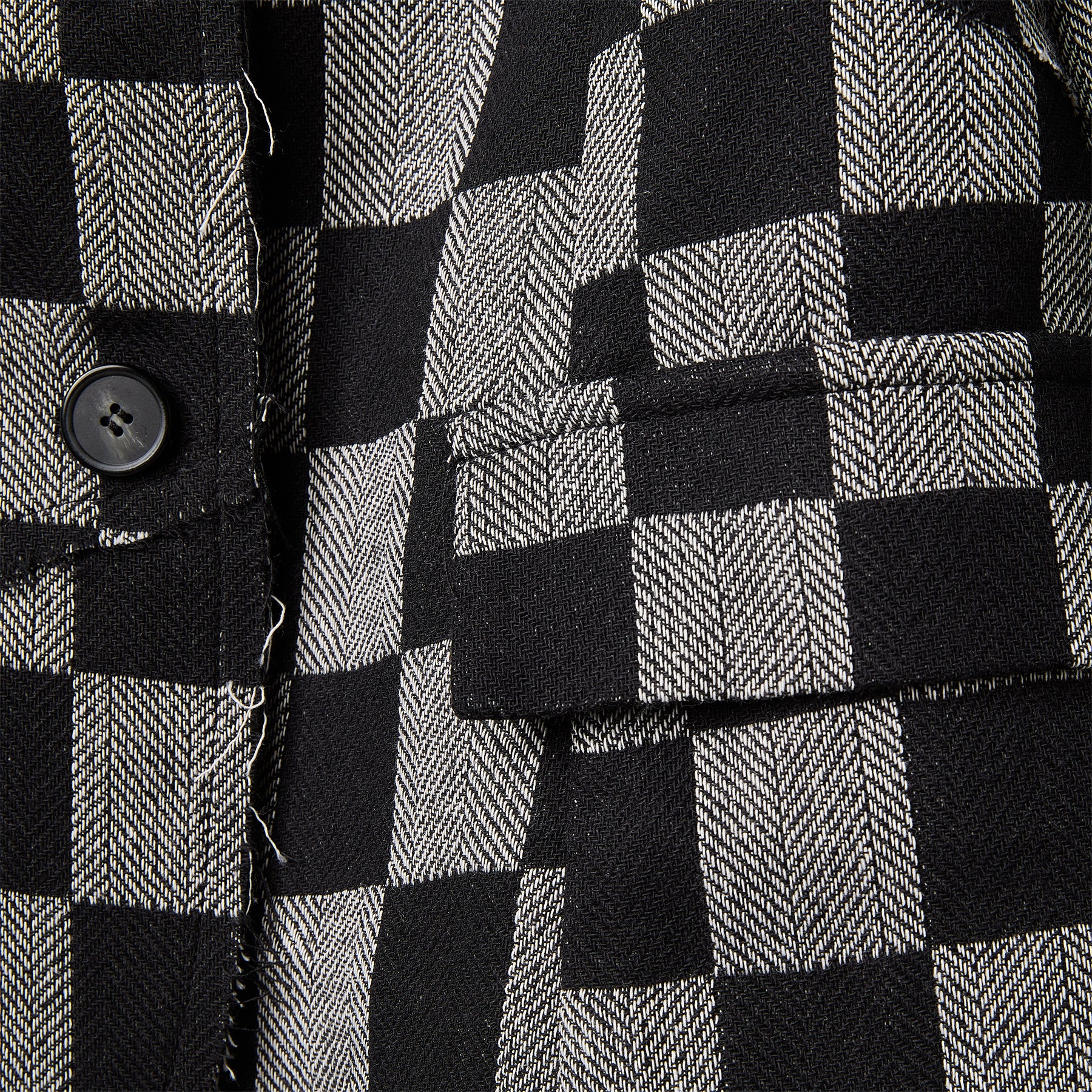 RAW CUT CHECKED JACKET