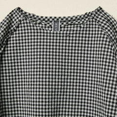 GINGHAM CHECK BLOUSE