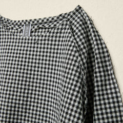 GINGHAM CHECK BLOUSE