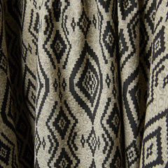 GATHERED BLOUSE IN GEOMETRIC PATTERN