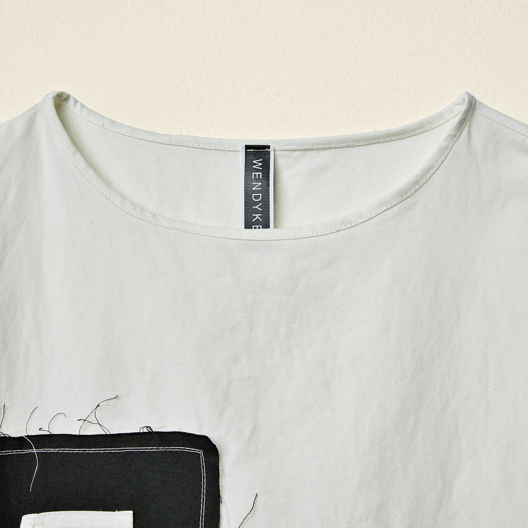 撞色方巾连衣裙