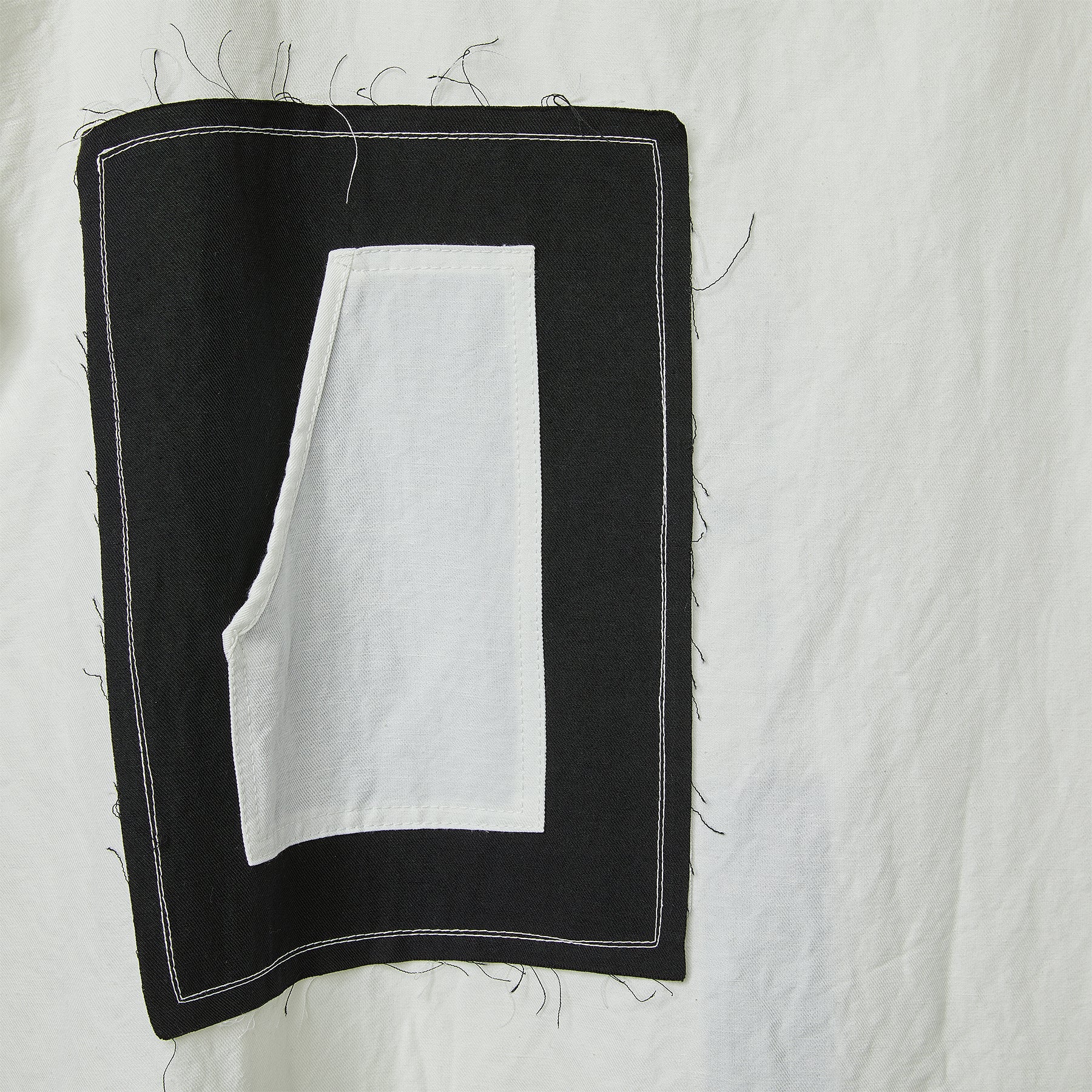 撞色方巾连衣裙