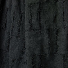 格纹泡泡纱面料长裤