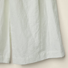 COTTON AND LINEN WIDE-LEG TROUSERS