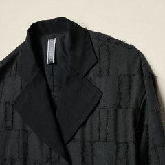 CHECKED FIL COUPE' COAT