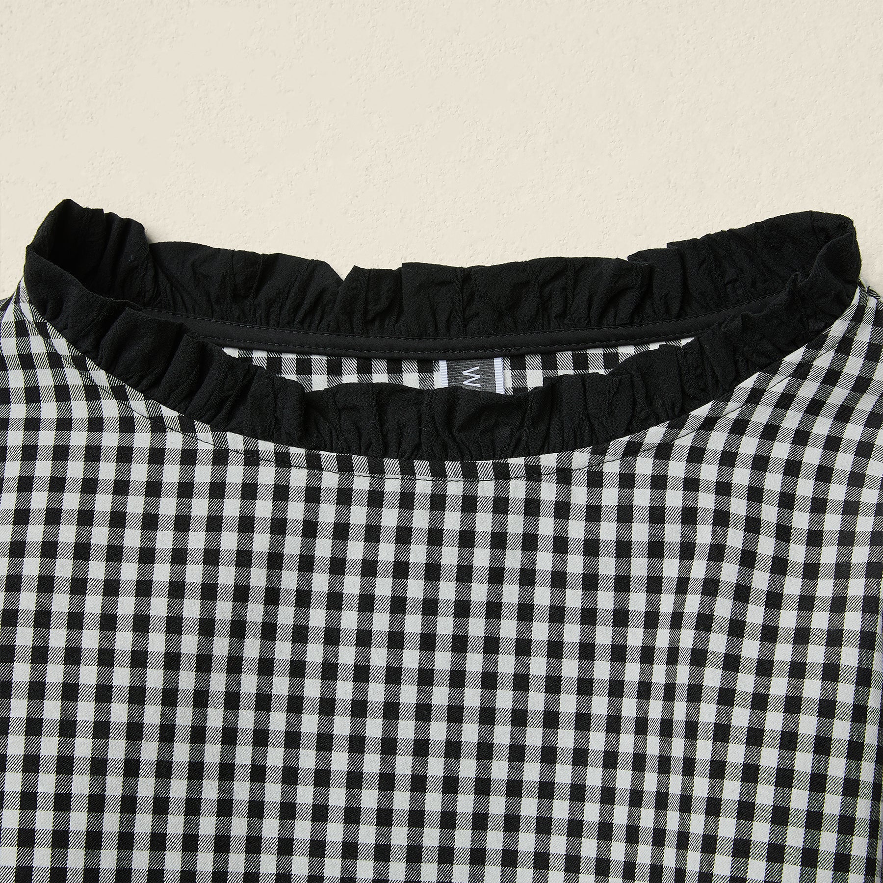 PUFF SLEEVES VICHY BLOUSE