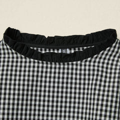 PUFF SLEEVES VICHY BLOUSE