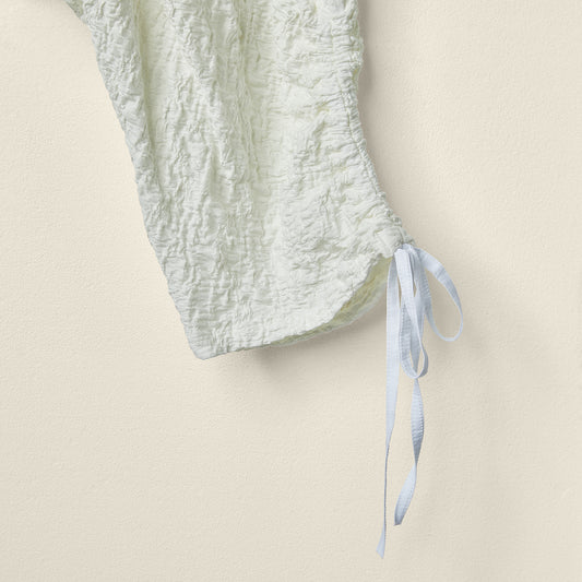 EMBOSSED LOW CROTCH PANTS