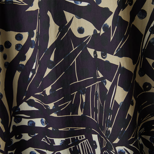 DRESS WITH PURPLE PRINT