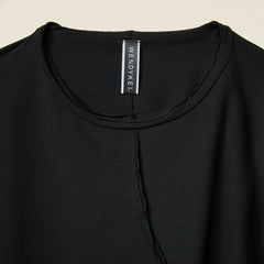 BAT SLEEVES ASYMMETRICAL T-SHIRT