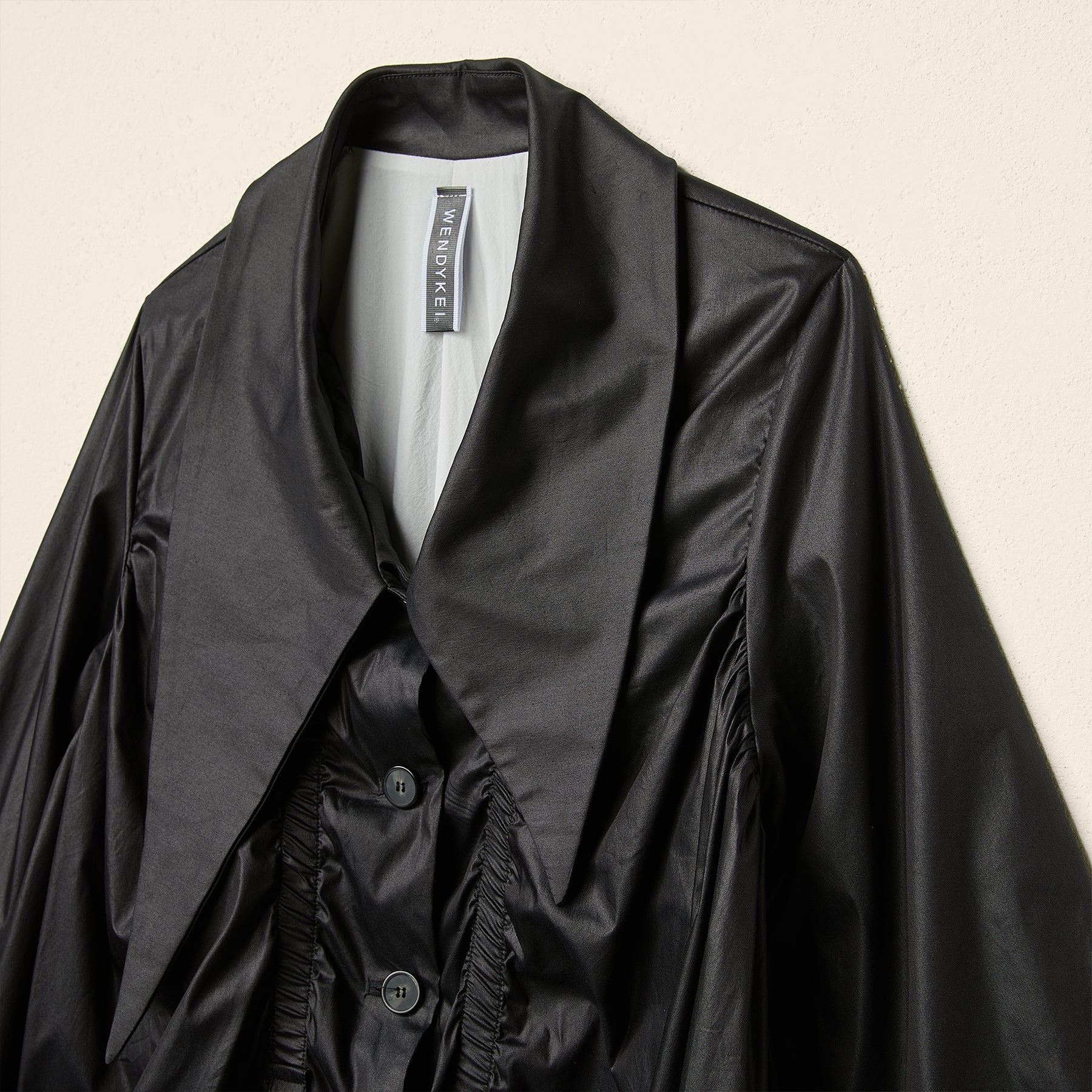 AW26 TRENCH COAT WITH ROUCHE