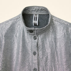 AW26 METALLIC PLEATED JACKET