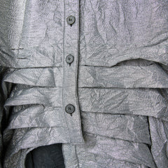 AW26 METALLIC PLEATED JACKET