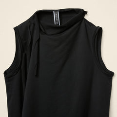 AW26 DRAPED FUNNEL NECK TOP