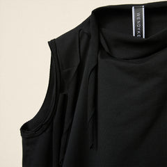 AW26 DRAPED FUNNEL NECK TOP