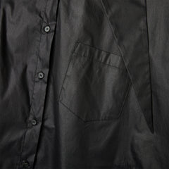 AW26 FAUX LEATHER SHIRT