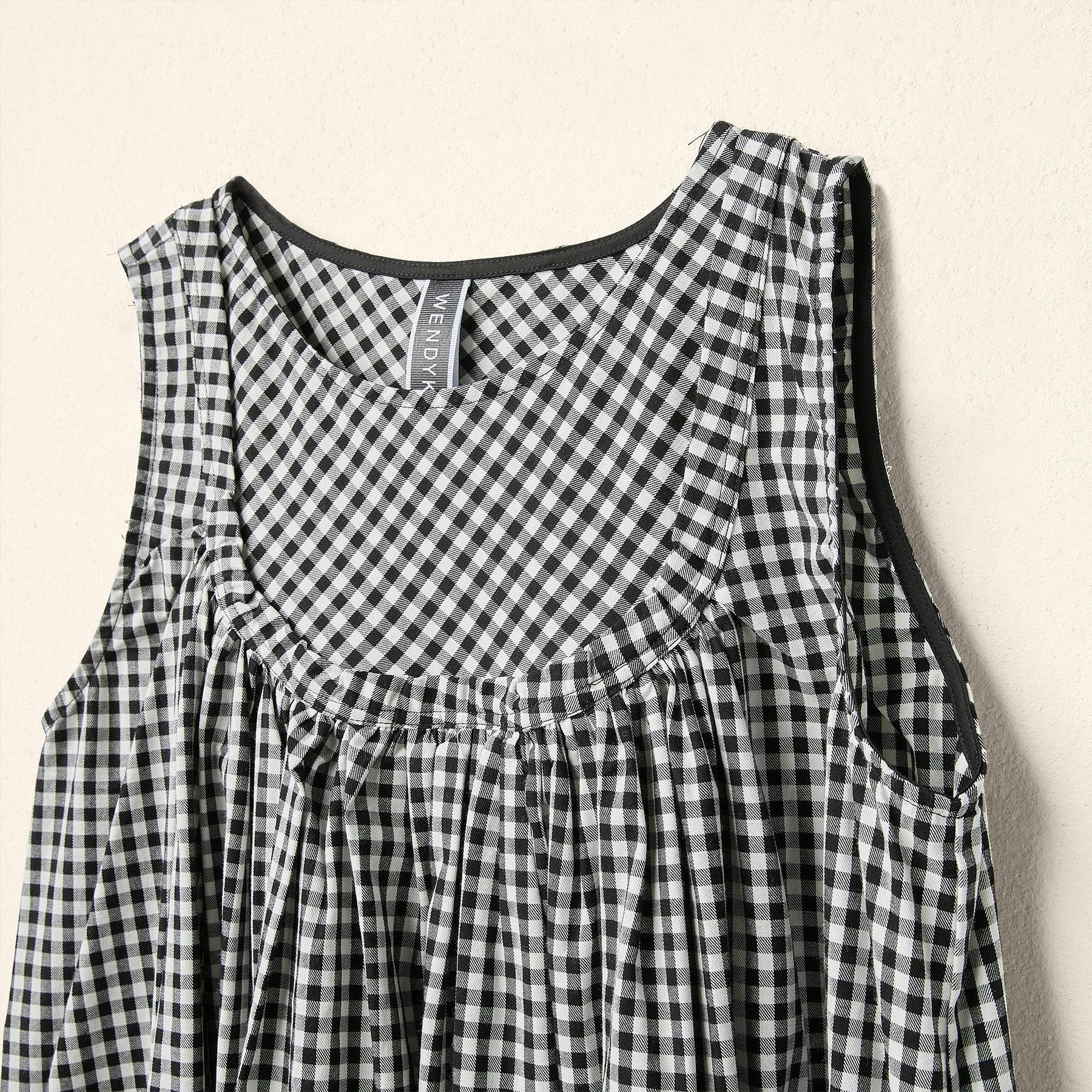 VICHY SLEEVELESS DRESS