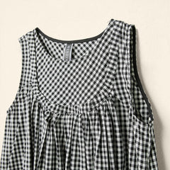 VICHY SLEEVELESS DRESS
