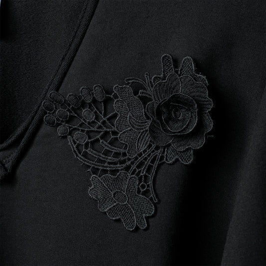 AW26 DESTRUCTURED SWEATSHIRT WITH FLOWER