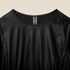 AW26 FAUX LEATHER DRESS