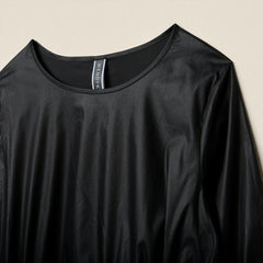 AW26 FAUX LEATHER DRESS