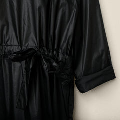 AW26 FAUX LEATHER DRESS