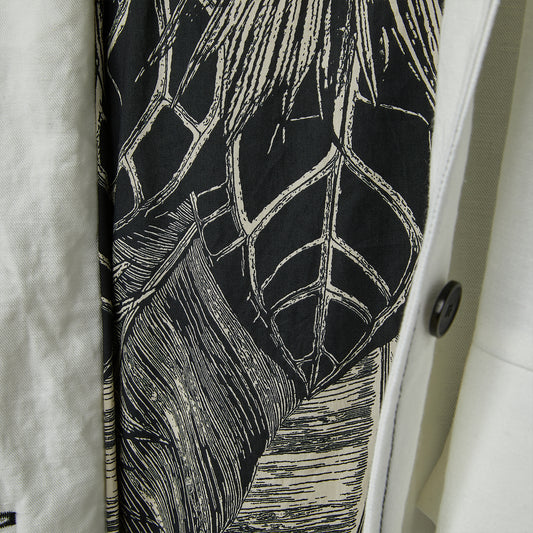 JACKET WITH BOTANIC LINING