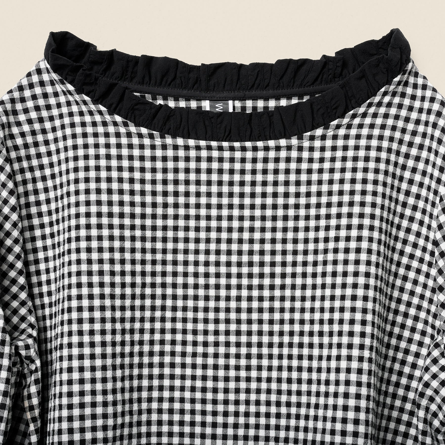 PUFF SLEEVES VICHY BLOUSE