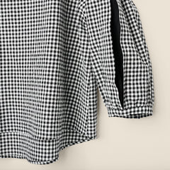 PUFF SLEEVES VICHY BLOUSE
