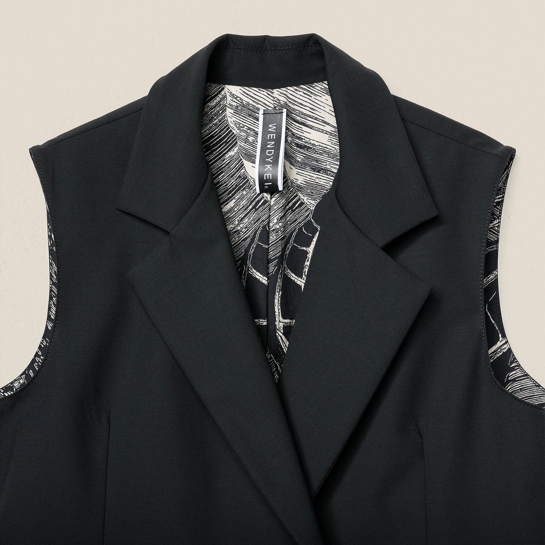 GILET CON FODERA A FANTASIA