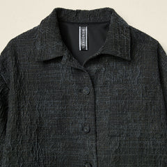 JACKET IN RUSTIC EFFECT FABRIC