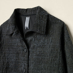 JACKET IN RUSTIC EFFECT FABRIC