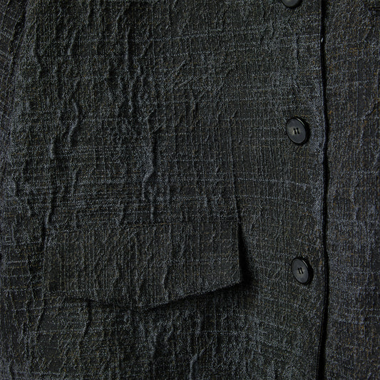 JACKET IN RUSTIC EFFECT FABRIC