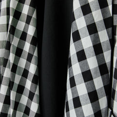 KIMONO IN CHECKED FABRIC