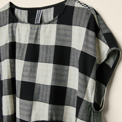 INFO CHECKED DRESS