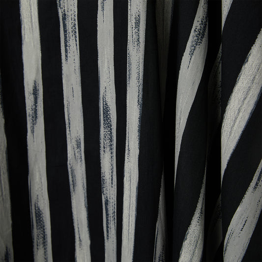 VERTICAL STRIPED FABRIC DRESS