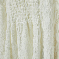 EMBOSSED WIDE BLOUSE