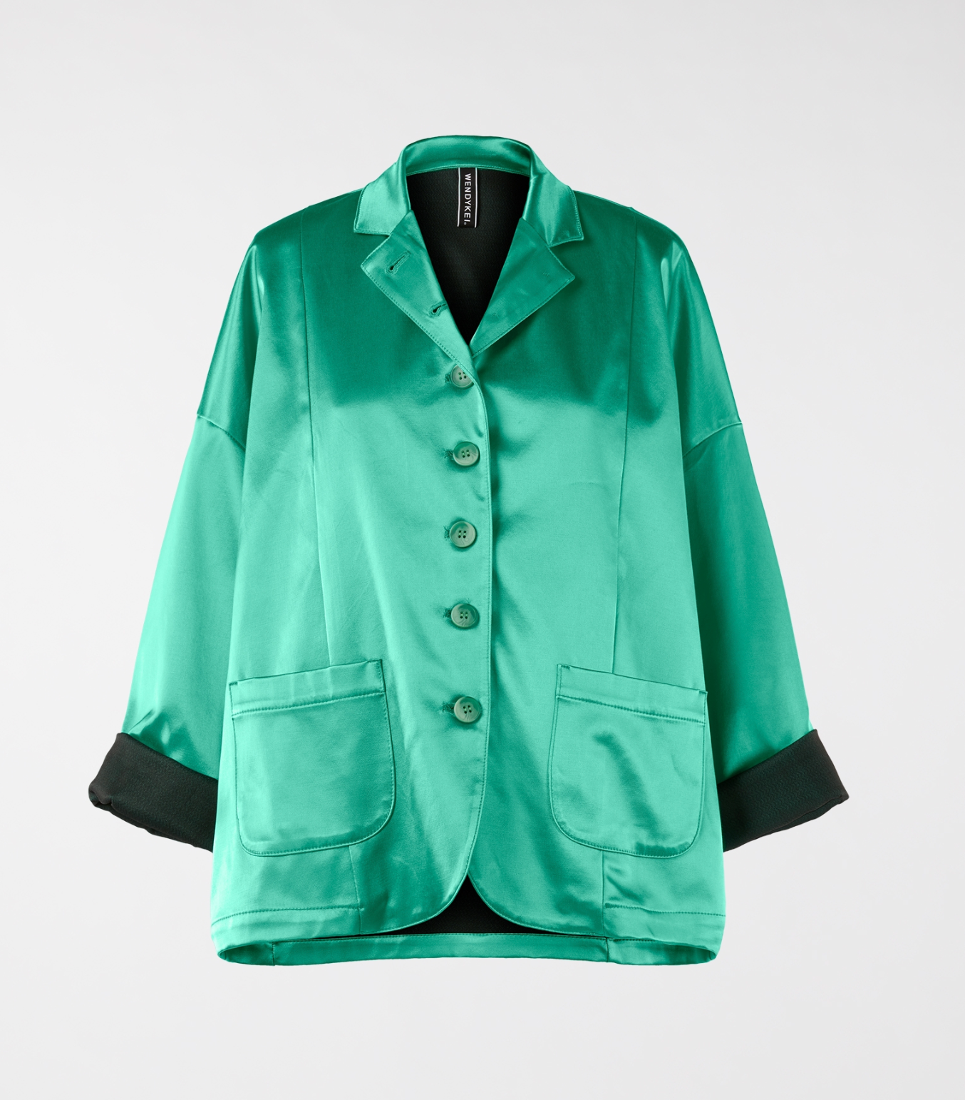 WATER GREEN SATIN JACKET