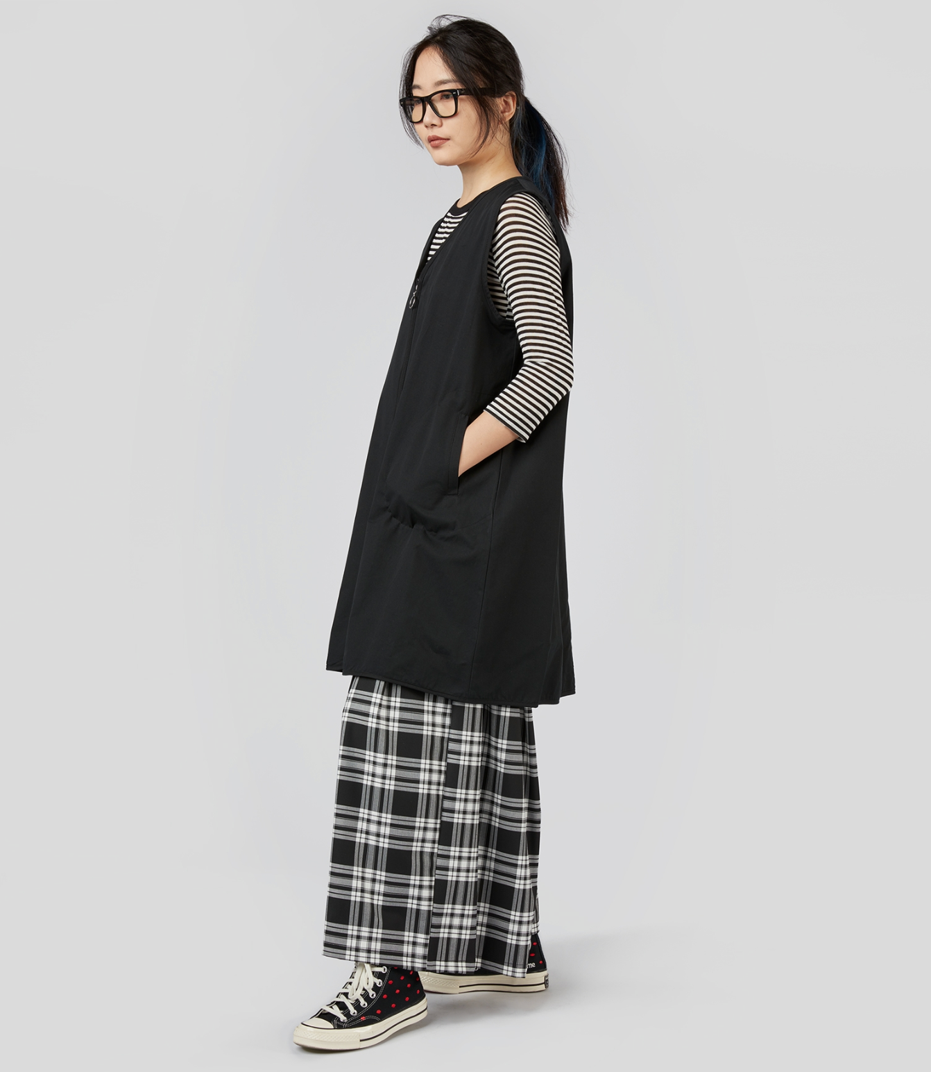 LONG VEST WITH ZIP – WENDYKEI