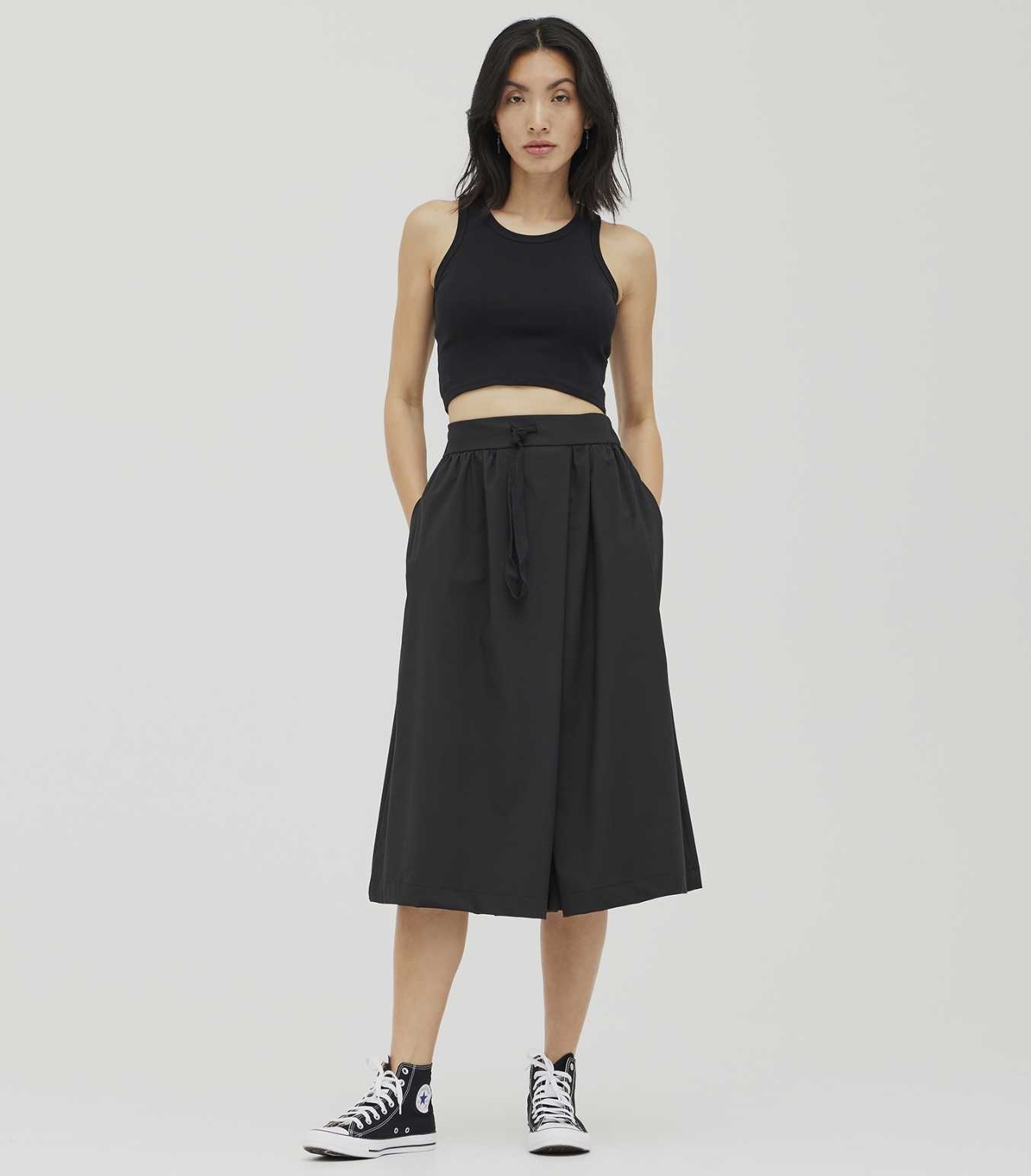 CULOTTE PANTS WITH DRAWSTRING