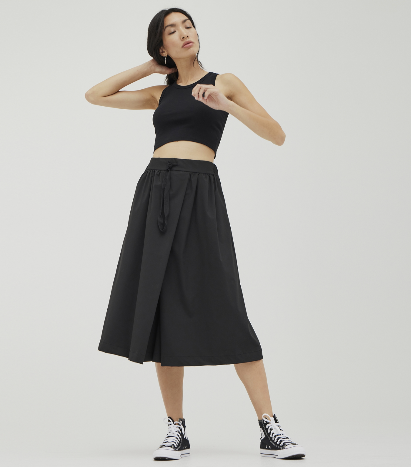 CULOTTE PANTS WITH DRAWSTRING