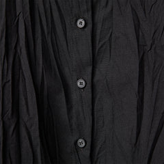 SHIRT IN WRINKLED EFFECT FABRIC WITH KOREAN COLLAR