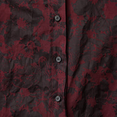 FLORAL PATTERN WIDE SHIRT