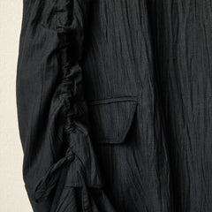 RUCHED TAFFETA DRESS