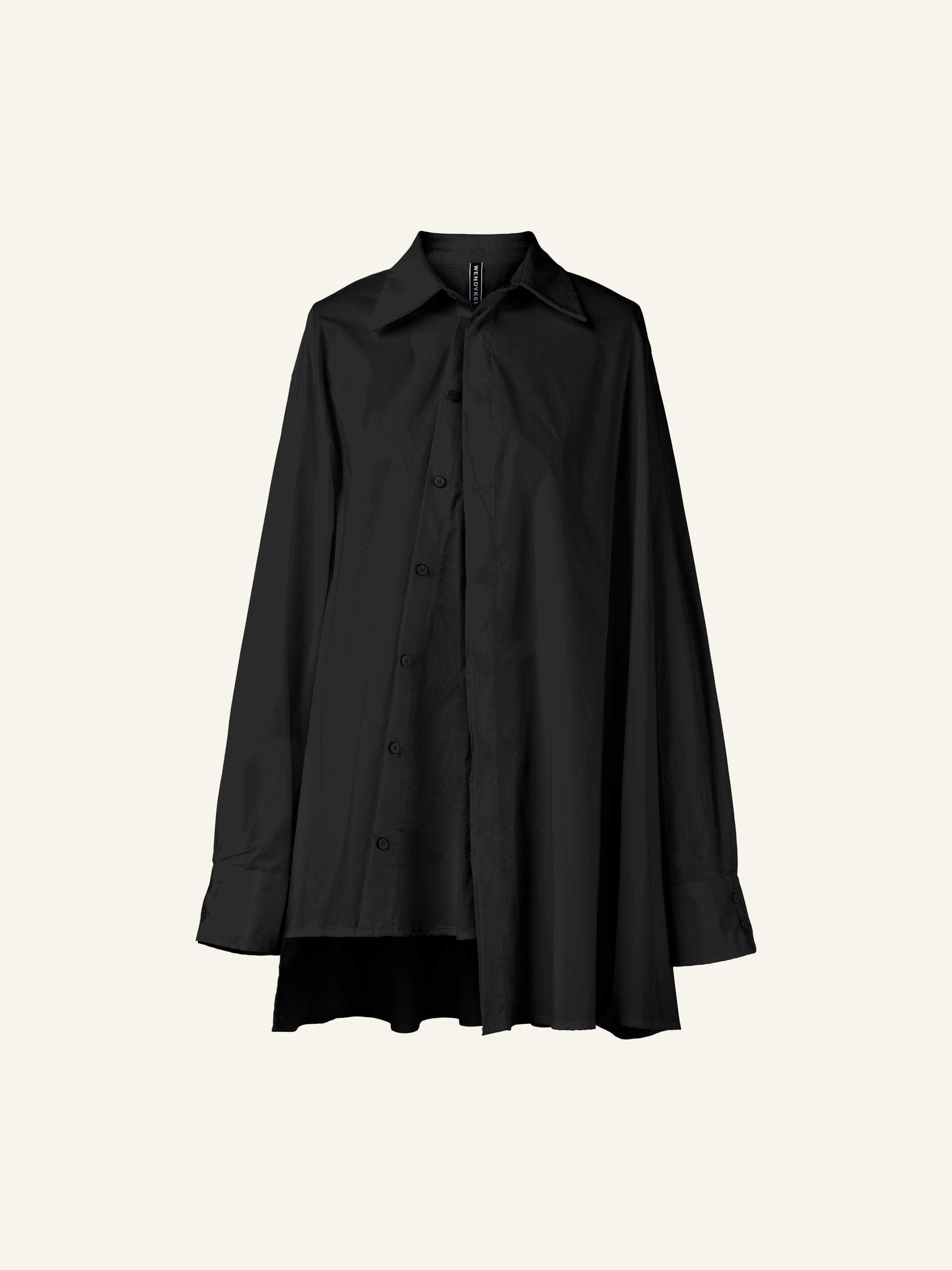 ASYMMETRIC SHIRT WITH BUTTON