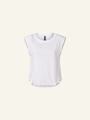 PADDED SHOULDERS T-SHIRT